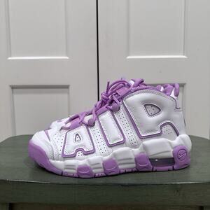 New Nike Air More Uptempo Grade School Purple Size 4.5Y FN6976 100